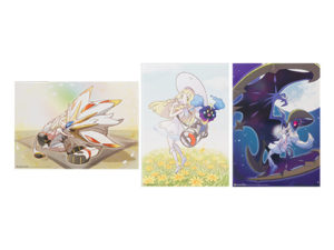 Poster con Lylia, Cosmog, Solgaleo, Lunala